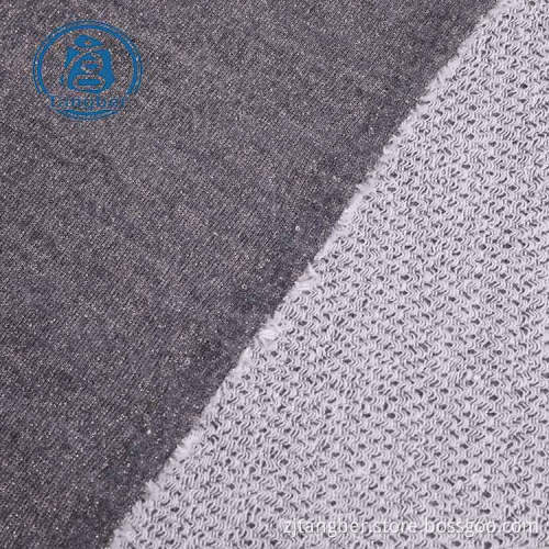 tissu éponge jacquard de coton polyester